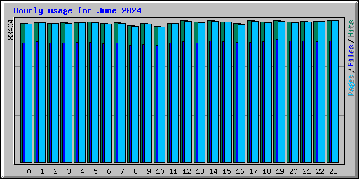 Hourly usage for June 2024