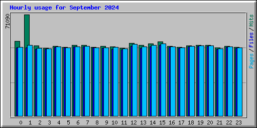 Hourly usage for September 2024